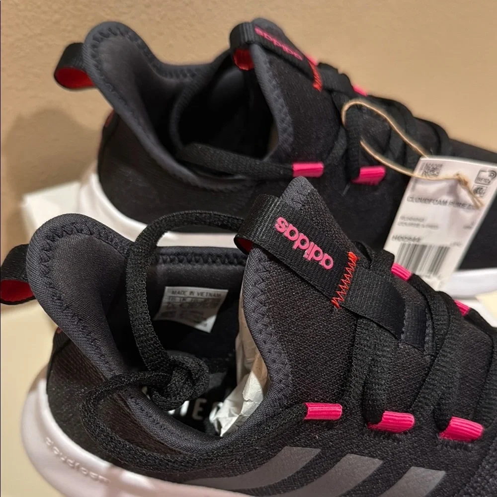 Adidas Cloudfoam Pure 2.0 Women’s Size 7.5 Running Black w/Hot Pink H00944-Z018 - Picture 10 of 16